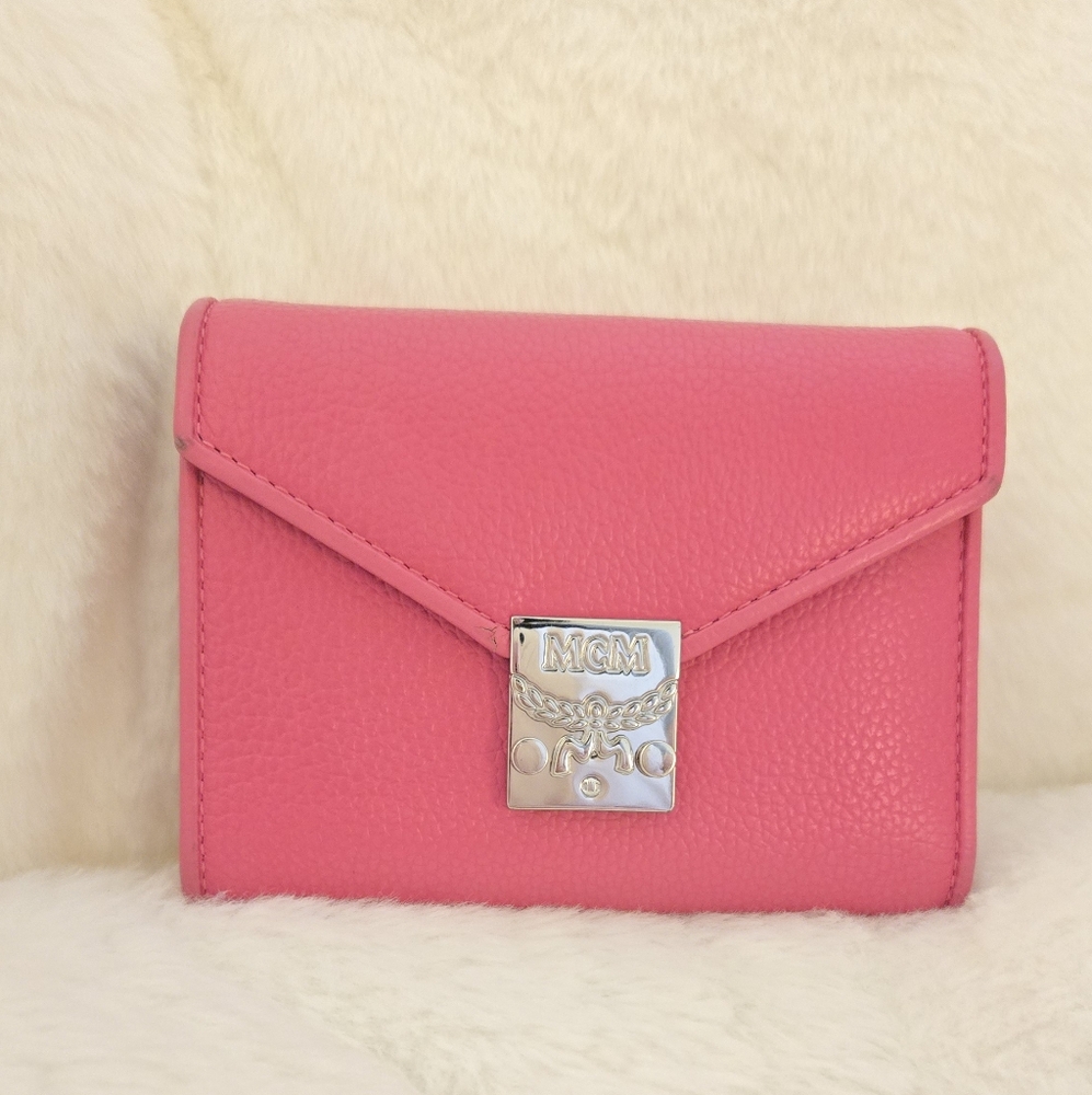 MCM Pink Leather Wallet